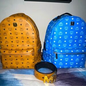2 Mcm backpacks and 1 Mcm belt everything is authentic shoot me an offer